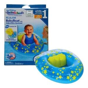 The Original Swim School My Lil’ Star Baby Boat W/Adjustable Backrest 6-24 Month